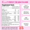 2 Pack Calcium Magnesium Zinc Gummies with Vitamin D3 B12, Calcium Supplements for Women Men, Peach Flavor 120 Cts view 2