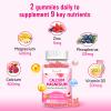 2 Pack Calcium Magnesium Zinc Gummies with Vitamin D3 B12, Calcium Supplements for Women Men, Peach Flavor 120 Cts view 3