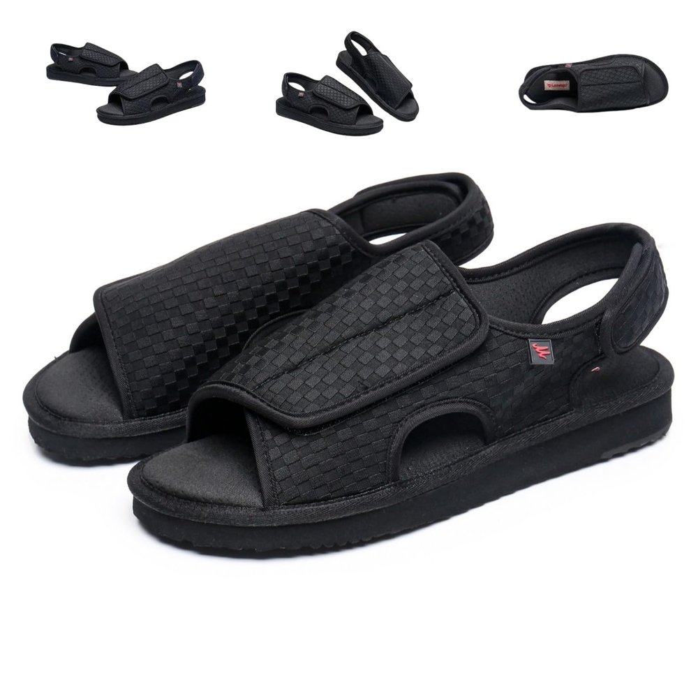 KUMUROETA Open Toe Diabetic Sandals for Men and Women,Widened Feet Arthritis Shoes,Edema Shoes,Adjustable Straps,Suitable for People with Diabetes and Swollen Feet