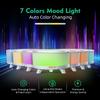 20-Hour Long-Lasting Aromatherapy, 500ML Large Essential Oil Diffuser: Ultrasonic Cool Mist Humidifier with Remote Control, 7 Color Lights, Timer, Auto-Off for Home/Bedroom/Yoga (Minimalist White) view 4