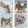 1Pc Giant Gift Bows,16 Inch Giant Car Bow Large Gift Bow Large Christmas Gift Refrigerator New House Bicycle and Party Decoration Giant Gift Packaging Bow (Silve) view 3