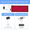 MEGELIN Red Light Infrared Therapy Belt Plus,360Leds, 660nm Red Light & 850nm Near-Infrared Light at Home view 4