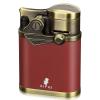 XIFEI Cigar Torch Lighter, Refillable Desktop Butane Lighter Windproof 4 Jet Flame, Cigar Holder Cigar Accessories, Adjustable Flame Rocker Arm Lighters Gift for Men (Red) view 1