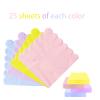 100 Pack Cocktail Napkins 5 x 5 Inch Scalloped Napkins,Colorful Paper Napkins for Party Wedding Shower Baby Beverage Dinner Birthday2-Ply4 Macaron Colors  view 2