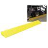 WHGABADE Garage Ramp Edge Threshold Ramps for Doorways, Rubber Kerb Ramps Accessibility Wheelchair Access Light Plastic for Wheelchair Scooter Sweeping Robot 23 Sizes/Yellow/100 * 20 * 9Cm view 1