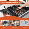 AWEASROY Glass Stove Top Cleaner Kit 12 oz, Cooktop Cleaner and Polish Non-Abrasive No Scratch Removes Tough Stains, with Scrubbing Pad, Handle, Scraper, Cloth view 3