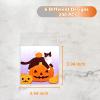 200 Pcs Halloween Candy Bags,Halloween Self Adhesive Cookie Bags,6 Styles Halloween Clear Cellophane Treat bags for Party Favors Supplies view 2