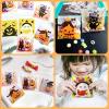 200 Pcs Halloween Candy Bags,Halloween Self Adhesive Cookie Bags,6 Styles Halloween Clear Cellophane Treat bags for Party Favors Supplies view 4
