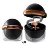 AARAINBOW Large Denture Case with Strainer Basket, Clear Retainer Cleaner and Storage Box for Travel, Mouth Guard Cleaning Case, Braces Holder Cup (Black) view 1