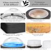 Glass Dome Essential Oil Diffuser with Glass Reservoir & Wood Base-Plastic Free, 200ml Ultrasonic Diffuser for Aromatherapy with Timer 7 Color Light Auto-Off for Home Office Yoga Dark Brown view 3