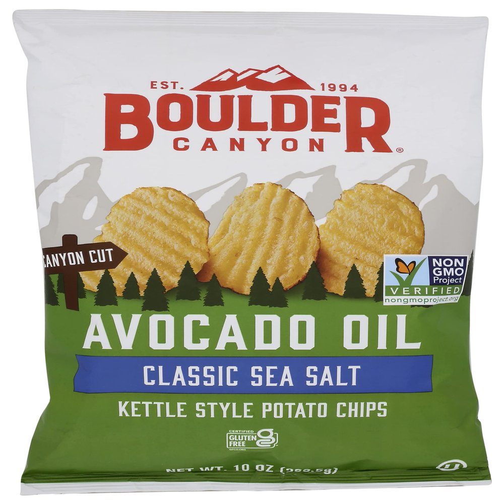 NineLife Basics Bould.er Canyon Chip Avocado Oil Salt Pepper 10 Ounces Pack of 12