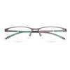 HELES Men's Business Metal & TR Half Rim Photochromic Grey Reading Glasses Single Vision Outdoor Sunglasses Readers UV400 -Gunmetal||Plano Lens(0.00) view 2
