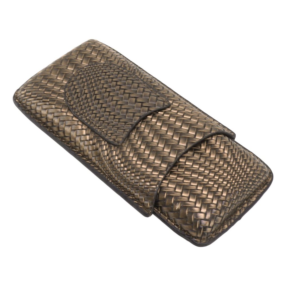 3 Finger Leather Cigar Case , Good Breathability Portable Leather Cigar Case Elegant Fashionable for Business for Travel (#2)