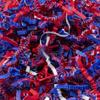 Stephanie Imports Made In USA 3-Ply Crinkle Cut Shredded Paper 2 lbs (Red, White & Blue Patriotic Blend) view 1