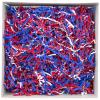 Stephanie Imports Made In USA 3-Ply Crinkle Cut Shredded Paper 2 lbs (Red, White & Blue Patriotic Blend) view 3