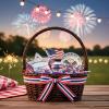 Stephanie Imports Made In USA 3-Ply Crinkle Cut Shredded Paper 2 lbs (Red, White & Blue Patriotic Blend) view 4