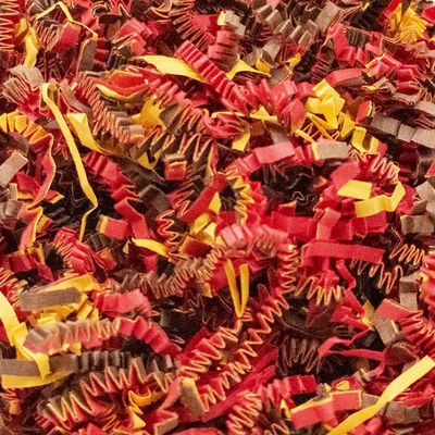 Stephanie Imports Made In USA 3-Ply Crinkle Cut Shredded Paper 2 lbs (Deep Fall Blend)