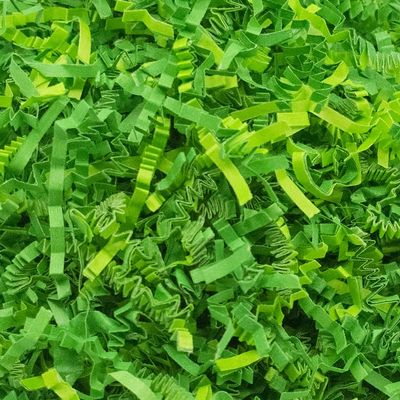 Stephanie Imports Made In USA 3-Ply Crinkle Cut Shredded Paper 2 lbs (Green Medley)