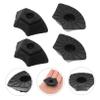12 Pcs Non-Slip Feet Trekking Pad Collapsible Poles Adjustable Holder Walker Crutch End Mat Cane Replacement Tips Non-Slip Crutch Feet Tip Crutch Tips Plastic Black view 3