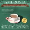 Ambrosia Candy Cane Sipping Chocolate - Handcrafted with 100% Real European Cocoa - Our European Drinking Chocolate Makes Luxurious & Velvety Smooth Hot Coco (Candy Cane, 8 oz Packet) view 3