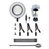 Third Hand Soldering Tools Flexible Aluminum Base 4 Arms Lamp PC-B Board Repair Jewelry Maker view 2