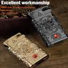 HUZHUAN Carved Dragon Antique Lighter, Cool Windproof Lighter, Reusable Kerosene Grinding Wheel Lighter, Suitable for Collection, Decoration, Gift, Gift (no Fuel)(Black) view 4