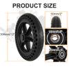 12''X2.0'' Wheelchair Wheels Assembly 12 Inch Rear Wheel Solid Tire Construction,Back Wheel Replacement for Manual Wheelchairs Transport Chair Replacement Parts (One Pair) view 2