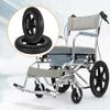 12''X2.0'' Wheelchair Wheels Assembly 12 Inch Rear Wheel Solid Tire Construction,Back Wheel Replacement for Manual Wheelchairs Transport Chair Replacement Parts (One Pair) view 3