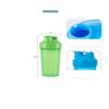 CHNLML Protein Shaker Bottle 400ML/16Oz w. Shaker Ball for Protein Shake, Shaker Bottle with Mixing Ball, Leak-Proof, BPA-Free, for Gym, Workout, Juice Mixer (Black/Black Body, 16Oz-400ML-1Bottle) view 3
