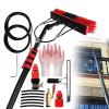 pealiritansemen Water Fed Cleaning Tool, Telescopic Pole Window Cleaner, Photovoltaic Panel Cleaning Tool, with Water Supply Hose and A Pair of Rubber Gloves, 3-in-1 Cleaning Kit,7.2m/24ft view 1