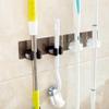BUUEERR Pack of 2 Mop Holders Self-Adhesive Sticker Broom Gripper for Wall-Mounted Cleaning Tools Organizer view 2