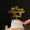 Personalized Happy Retirement Cake Topper, Custom Retirement Cake Topper for a Man Woman, Retirement Cake Decorations, Custom Any Name Retirement Party Cake Decoration, Cake Ideas Picture view 2