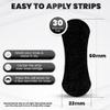Hibernate Tape Nose Strips 30 count Sleep Better Nasal Strips Medical Grade Hypoallergenic Gentle Strips for Sensitive Skin Pain Free Removal Nasal Strips for Better Sleep, Black view 3