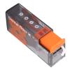 Dental Floss Dispenser Car Popping Small Portable Floss Pick Case with 10 Flossing for Travel Hotel (Black Orange) view 2