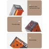 Dental Floss Dispenser Car Popping Small Portable Floss Pick Case with 10 Flossing for Travel Hotel (Black Orange) view 4