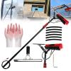 pealiritansemen Water Fed Telescopic Brush, Window Clean Extendable Cleaner, Water Fed Extendable Brush, Come with Rubber Gloves, for Cars, Vans, Trucks, Boats,9m/30ft view 1