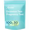 Areta Ovulation & Pregnancy Test Strips: 100 Ovulation Strips & 30 Pregnancy Tests Combo Kit | Accurate at-Home Fertility Tracker | Highly Sensitive Early Pregnancy Detection | 100 LH + 30 HCG view 1