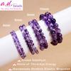AD Beads Handmade Gemstone Stretch Elastic Bracelet Crystal Reiki Nature's Beauty and Spiritual Essence Unisex (4mm, Dream Amethyst (Third-Eye Energy)) view 2