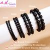 AD Beads Handmade Gemstone Stretch Elastic Bracelet Crystal Healing Reiki Nature's Beauty and Spiritual Essence Unisex (4mm, Black Tourmaline (Best protection)) view 2