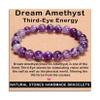 AD Beads Handmade Gemstone Stretch Elastic Bracelet Crystal Healing Reiki Nature's Beauty and Spiritual Essence Unisex (8mm, Dream Amethyst (Third-Eye Energy)) view 1