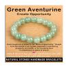 AD Beads Handmade Gemstone Stretch Elastic Bracelet Crystal Healing Reiki Nature's Beauty and Spiritual Essence Unisex (10mm, Green Aventurine (Opportunity)) view 1