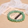 AD Beads Handmade Gemstone Stretch Elastic Bracelet Crystal Healing Reiki Nature's Beauty and Spiritual Essence Unisex (10mm, Green Aventurine (Opportunity)) view 3