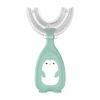 Jeorywoet Children's U-Shaped Toothbrush Silicone Toothbrush Baby Mouth Cleaning Manual Toothbrush (Green, L), Kids u-Shaped Toothbrush view 1