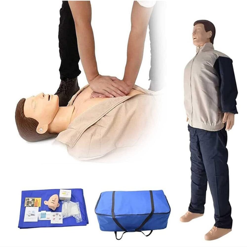SPUZZOD Adult CPR Manikin Kit Full Body CPR Training Manikin for Nursing Medical Training