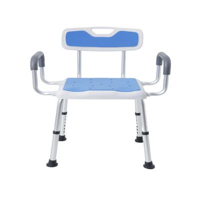 King Mills Plus Size Extra Wide Shower Chair for Elderly and Disabled with Anti-Slip Pads, Silla para Bao Adulto Mayor, Ideal for Seniors, Big & Tall Person. 150kg Weight Capacity.