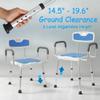 King Mills Plus Size Extra Wide Shower Chair for Elderly and Disabled with Anti-Slip Pads, Silla para Bao Adulto Mayor, Ideal for Seniors, Big & Tall Person. 150kg Weight Capacity. view 3