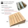 Katzowen Threshold Ramp Driveway Wooden Curb Steps Ramps Indoor Outdoor, Driveway Barrier Free Portable Slope Pad for Motorcycles Scooters Bicycles, Anti-Slip Threshold Ramp(70x33x13cm (27.5x13x5in)) view 3