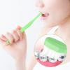 Dimeho 4 Pcs Tuft Toothbrush Tiny Small Head End Tapered Toothbrush Soft Gaps Nursing Orthodontic Toothbrushes Single Compact Interdental Interspace Brush for Dental Cleaning view 4