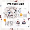 Baseball Birthday Money Gift Box with DIY Stickers for Any Age, Surprise Money Boxes for Cash Gift with Pull Out Happy Birthday Day Card and 100Pcs Transparent Bags for Boys Girls Birthday Party view 2