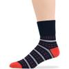 7BIGSTARS KINGDOM Men's Diabetic Extra Wide Fashion Cotton Quarter Socks - 5 Pack - Geometric, Stirpe, Dot Pattern- Sock Size 10-13 Shoe Size 9-12 L Navy Blue, Denim Blue, Orange view 4